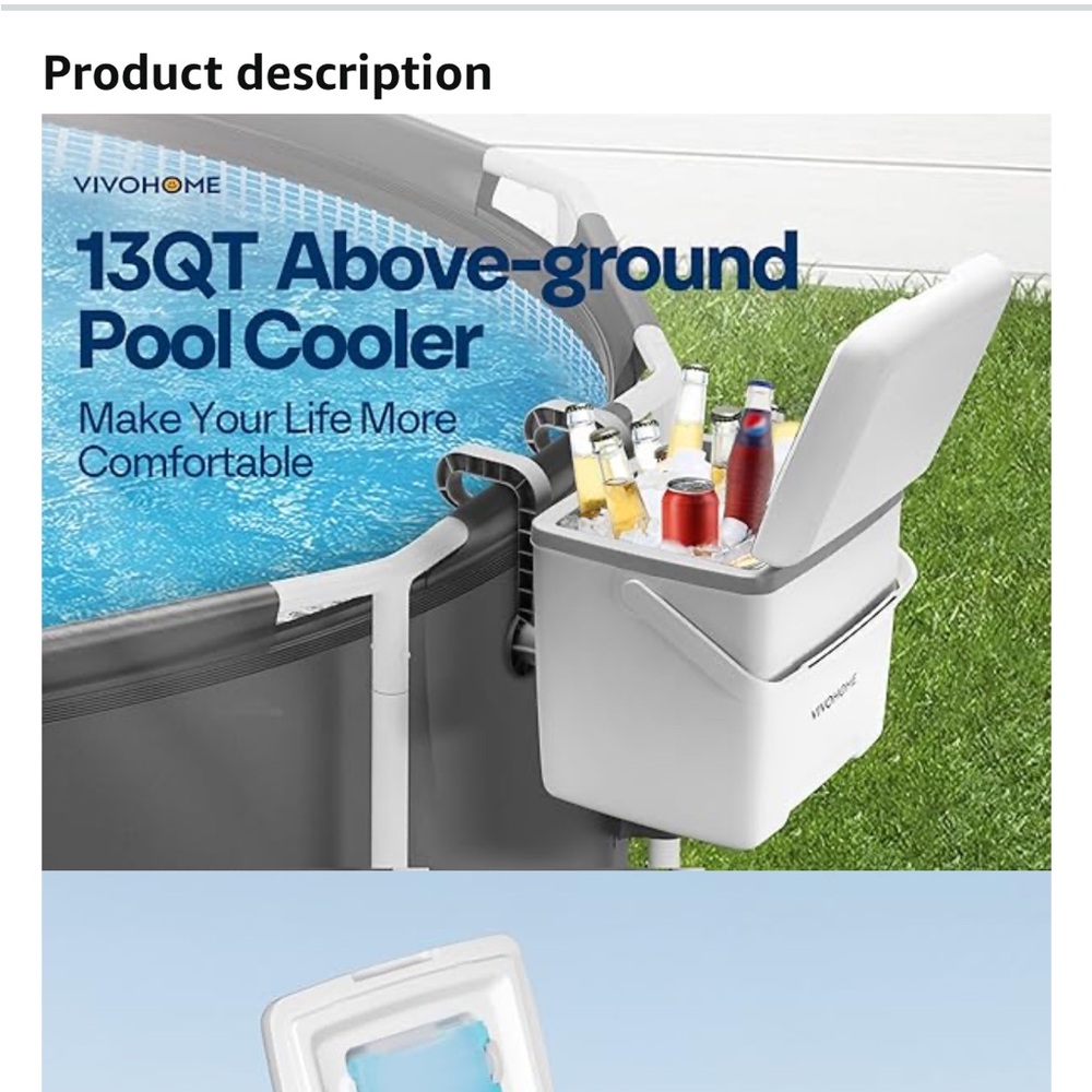 White 13 QT Home Utility Container - Brand Unspecified